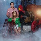 La actriz realizó una sesión fotográfica familiar.