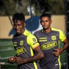 Adonis Preciado y Fidel Martínez en la pretemporada en Miami.