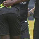 Barcelona y una oración antes de los entrenamientos.