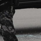 El vehículo quedó en media vía, fuera de un mercado del cantón duraneño.