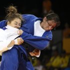 Estefanía García en uno de los combates de los Juegos Panamericanos de Toronto, donde consiguió la histórica medalla de oro en su división.