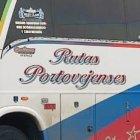 El bus en el que fue baleado el policía penitenciario.