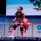 Angie Palacios rompió récord mundial en arranque y ganó medalla de oro, en el Gran Prix de halterofilia que se disputa en Cuba.