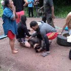 Así quedó la camioneta accidentada en una carretera de Nicaragua