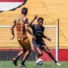 Jefferson Arce debutó en la derrota 2-1 de Barcelona en el amistoso contra Libertad, que se disputó el miércoles 26 de julio de 2023 en el estadio Monumental.