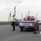 Un muerto resultó de un accidente en el puente de la Unidad Nacional este día.