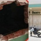 Imágenes del Banco de Machala que fue atracado y el orificio por donde ingresaron los antisociales