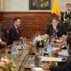 El presidente Guillermo Lasso se reunió con Daniel Noboa.