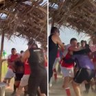 El ataque a los árbitros quedó registrado en un video aficionado.