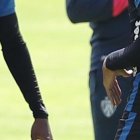 La práctica de Independiente del Valle se desarrolló en un ambiente de compañerismo y alegría.