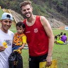 Deivy Franco junto a Javier Burrai, un día para reír.