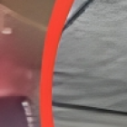 Captura de pantalla del momento en que una mujer realizaba labores de parto antes de que llegue la ayuda.