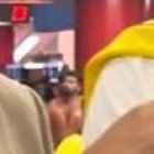 Dayanara Peralta y Jonathan Estrada conversan con EXTRA en el Kaseya Center de Miami.