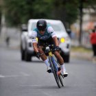 Jonathan con la licra de su nuevo equipo este 2024, el continental Petrolike Forte, de México.