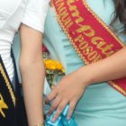 Remeros de ADN, madrinas y las reinas electas durante la presentación oficial ayer de la competencia, que será este viernes 29 de marzo.