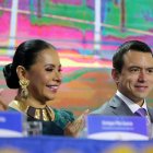 Daniel Noboa, presidente del Ecuador, en la inauguración de las elecciones de Referendum y Consulta Popular