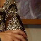 Marián Sabaté mostrando parte de su casa ubicada en Ceibos Norte.