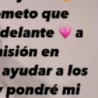 Mensaje que Karely Ruiz expresó a sus fans.