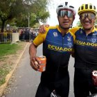 Jhonatan Narváez y Richard Carapaz.