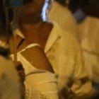 Cientos de residentes de Chongón salieron con sus antorchas para marchar contra la inseguridad.