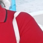 Cindy Yagual junto a sus padres, familia de pescadores.