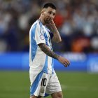 East Rutherford (United States), 10/07/2024.- Lionel Messi of Argentina after play against Canada during the CONMEBOL Copa America 2024 Semi-finals match between Argentina and Canada, in East Rutherford, New Jersey, USA, 09 July 2024. EFE/EPA/CJ GUNTHER