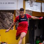 Byron Castillo se alista para el partido de Barcelona ante Bragantino por la Sudamericana