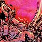 La mujer hace movimientos que simula una relación sexual como si estuviera con alguien.