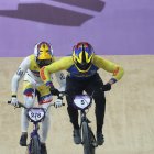 El ciclista ecuatoriano Alfredo Campo fue protagonista en la competencia de BMX en París 2024