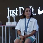 La medallista olímpica de marcha Glenda Morejón participó en un conversatorio de una de las marcas privadas que la auspician en la capital.