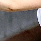 La patinadora de 22 años en una de sus últimas prácticas en Guayaquil antes de viajar al Mundial. Ya presentaba el vendaje de su dolencia en la pierna derecha.