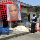 Los hijos de María Josefina Arcadio, consternados por la crueldad con la que fueron asesinados ella y su hijo Isaac, velan sus restos en la vereda.