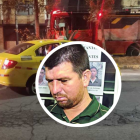 En este taxi se movilizaba Julio David Mendoza López, quien fue acribillado junto a otras tres personas.
