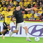 Leonai Souza fue uno de los destacados en Barcelona contra Corinthians en el estadio Monumental