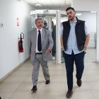 Aquiles Álvarez llegó en compañía de su abogado, Ramiro García.