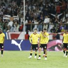 Nuevamente, los jugadores del Barcelona salieron cabizbajo tras encadenar su quinto partido sin victorias (cuatro por la LigaPro y uno por Copa Libertadores).