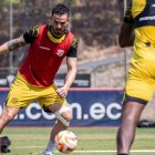 Octavio Rivero, delantero de Barcelona SC, está recuperado y listo para jugar.