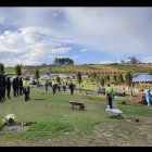 El rápido adiós del agente contó  con pocos familiares y policías.