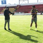 Darío Tempesta cumplió con su primer entrenamiento al frente de Aucas.