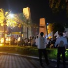 La parte posterior del cementerio Parque de La Paz en Daule, donde son velados los restos de Carlos Luis Morales.