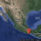 La profundidad del sismo fue de un kilómetro.