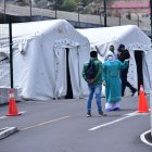 En el hospital del IESS Quito Sur se han atendido a 11.216 personas con síntomas respiratorios durante la emergencia.