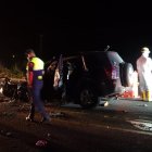 Dos policías y una ciudadana civil perecieron en el accidente vial.