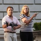 Los manifestantes habrían ingresado al patio principal de la pareja.