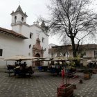 La plazoleta está muy cerca de la iglesia de El Carmen.