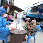 En la calle 36 entre Chambers y Francisco Segura se atiende a pacientes y se realizan pruebas para detectar el coronavirus.  

Agencia (ag-extra)