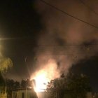 Tras la explosión la vivienda quedó convertida en escombros.