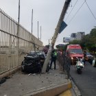 El accidente de tránsito se dio en la avenida Carlos Julio Arosemena, norte de Guayaquil.