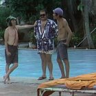 Roberto Gómez Bolaños, Édgar Vivar y Ramón Valdéz interpretaban una escena de 'El Chavo del 8' en Acapulco.