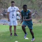 José Angulo fue presentado como refuerzo de Barcelona hasta el final de la temporada 2020.